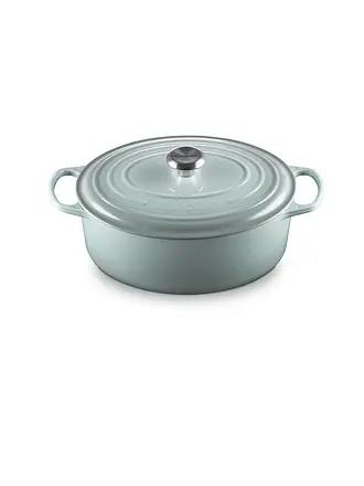 LE CREUSET | Bräter oval 33cm/7,5l SIGNATURE Azure | hellgrau